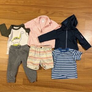 18 Month Baby Boy Outfit Bundle Casual Playwear Hoodie Tops Bottoms Mixed Lot